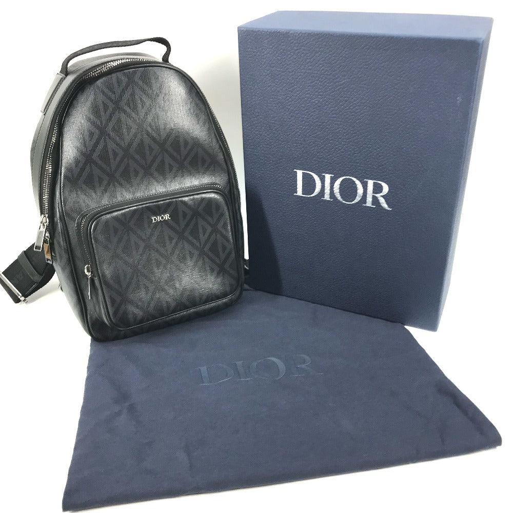 Dior Sling Bag 1 Esbo038 Cdp H43 E Leather Black Cd Diamond Rider Sling Bag Mens Used Authentic