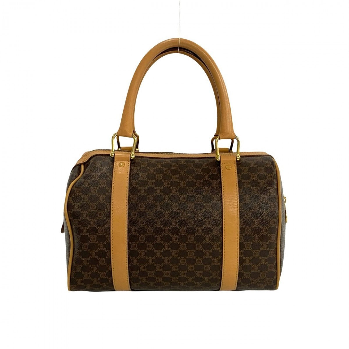 Celine Boston Duffel Bag Leather Brown