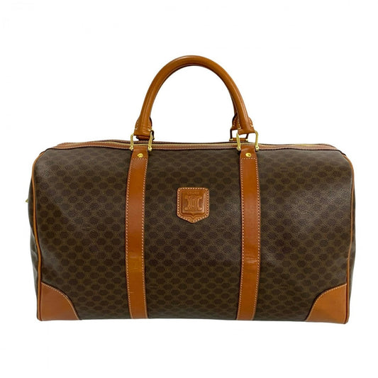 Celine Boston Duffel Bag Leather Brown