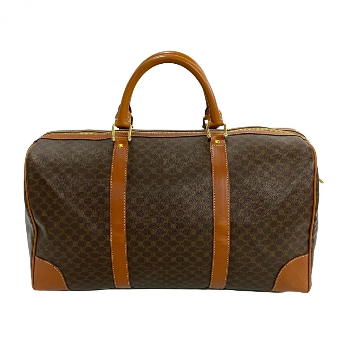 Celine Boston Duffel Bag Leather Brown