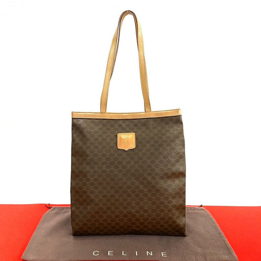 Celine Tote Bag Leather Brown