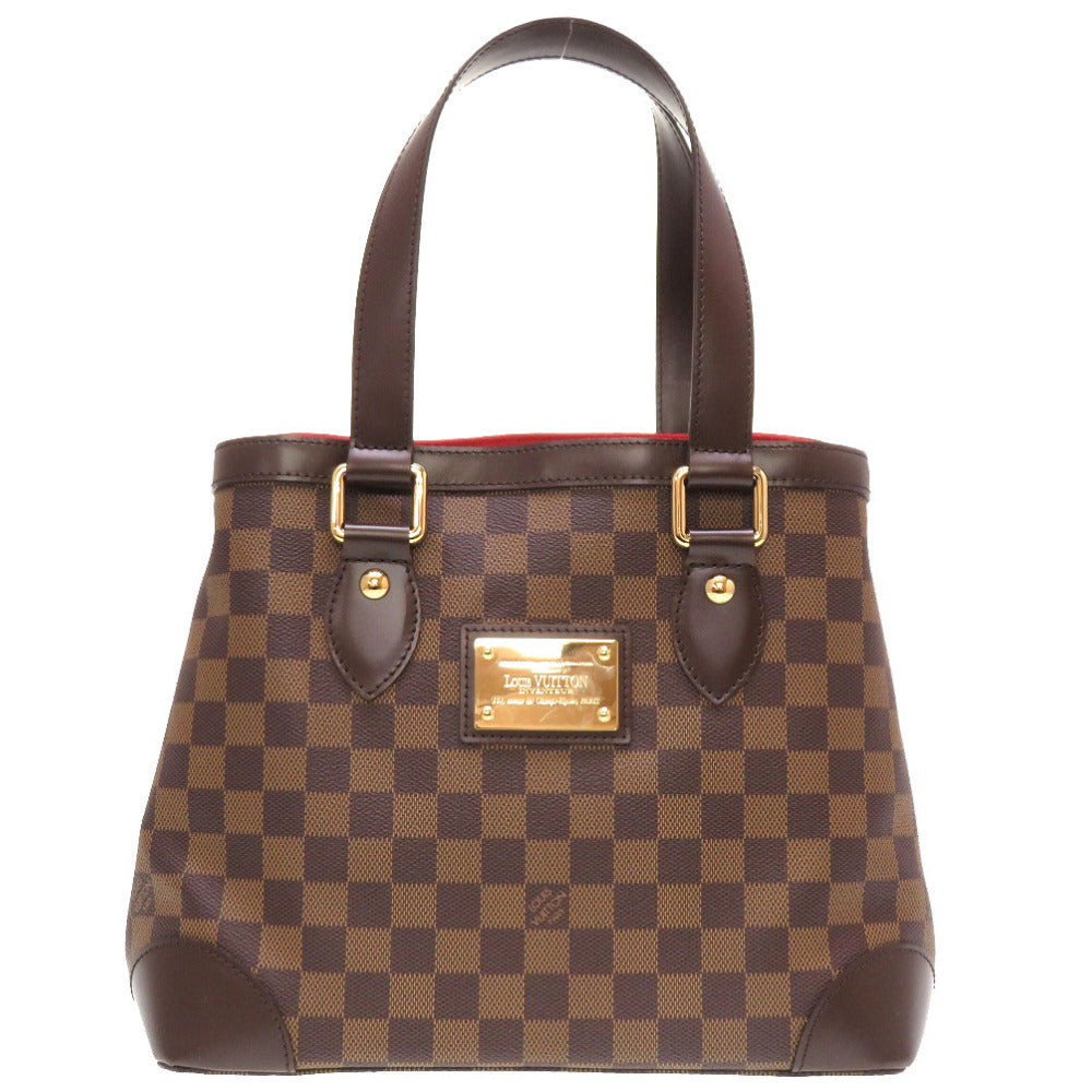 Louis Vuitton Handbag N51205 Damier Canvas Brown Damier Ebene Hamstead Pm Women Used Authentic