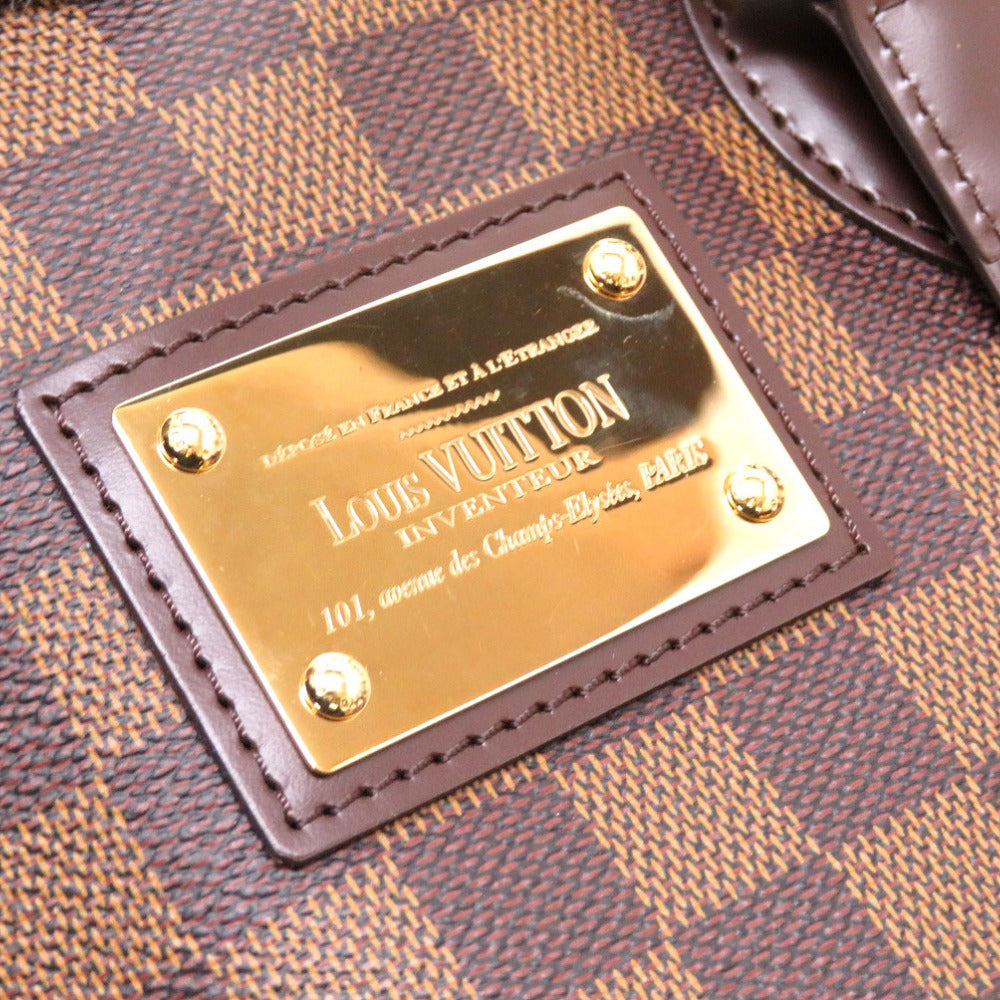 Louis Vuitton Handbag N51205 Damier Canvas Brown Damier Ebene Hamstead Pm Women Used Authentic