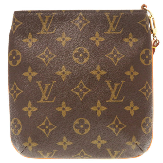 Louis Vuitton Pouch M51901 Monogram Canvas Brown Monogram Partition Women Used Authentic