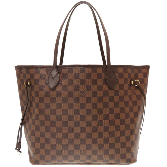 Louis Vuitton Tote Bag N41358 Damier Canvas Slys Damier New Neverfull Mm Women Used Authentic