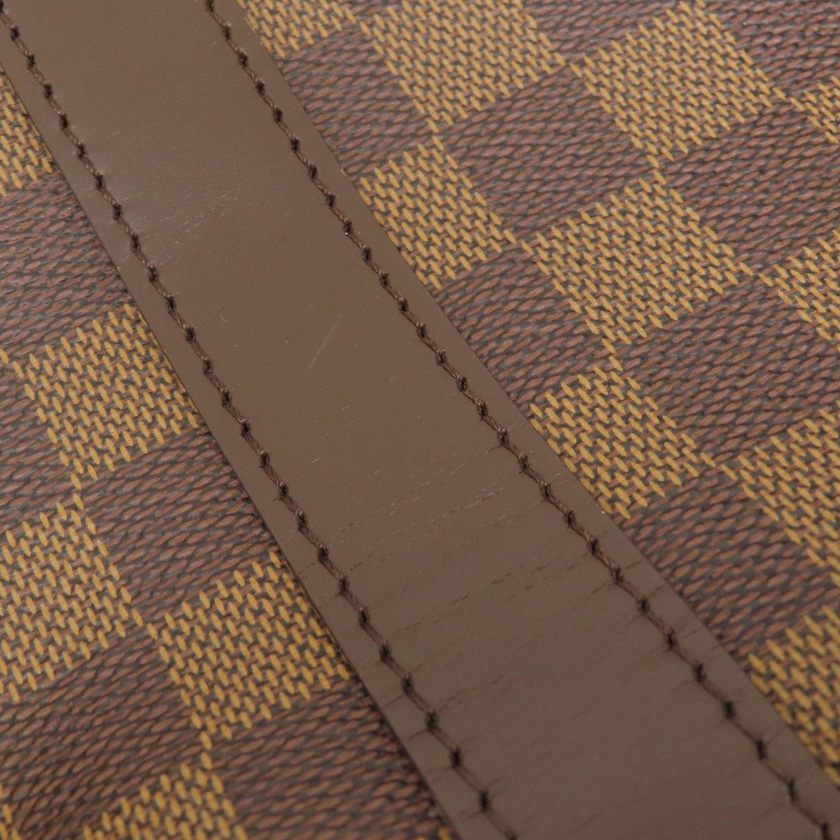 Louis Vuitton Boston Duffel Bag N41414 Damier Canvas Brown Keepall Bandouliere55 Damier Ebene