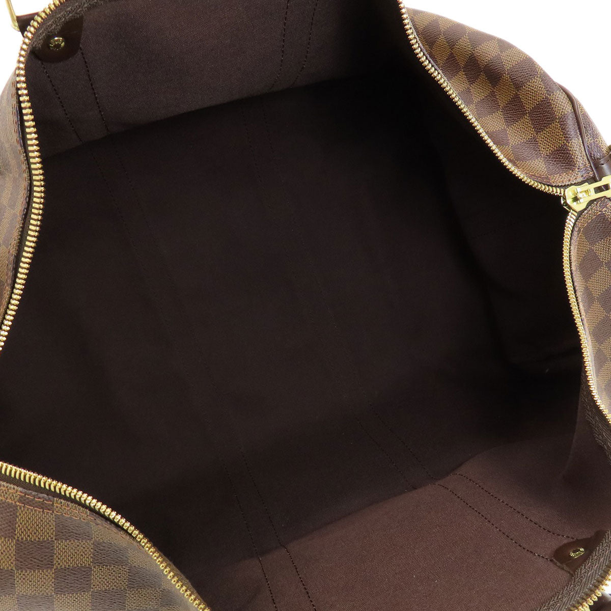 Louis Vuitton Boston Duffel Bag N41414 Damier Canvas Brown Keepall Bandouliere55 Damier Ebene