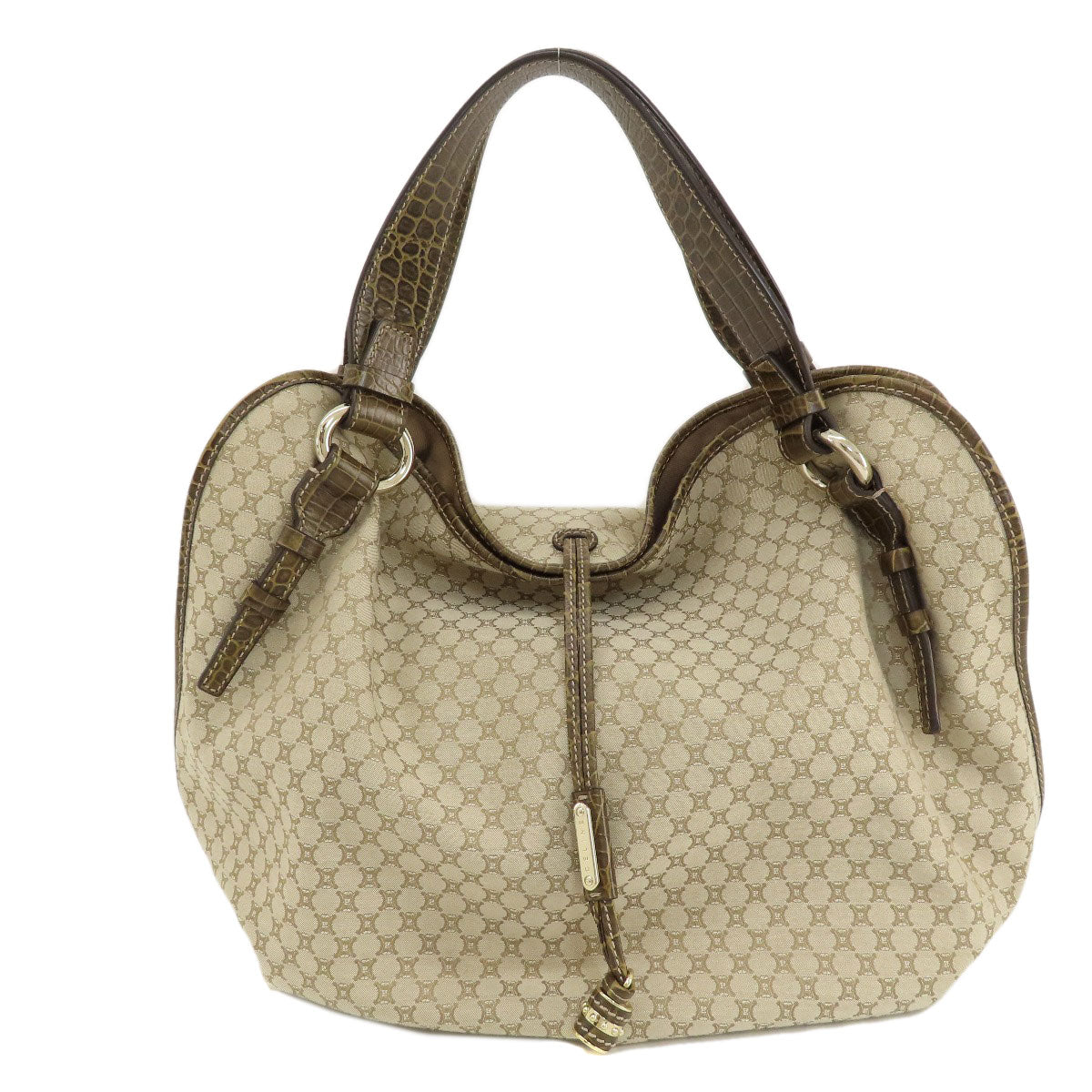 Celine Tote Bag Canvas Beige Macadam Pattern