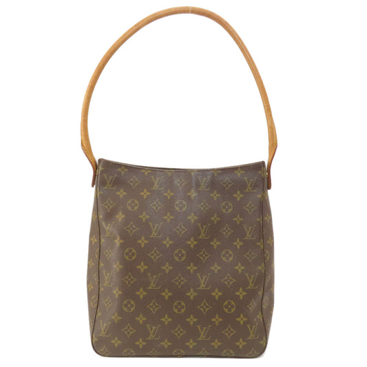 Louis Vuitton Tote Bag M51145 Monogram Canvas Brown Looping Gm Monogram Women Used Authentic