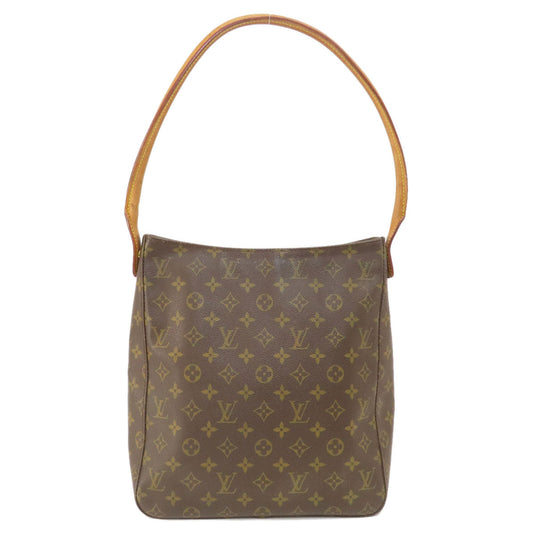 Louis Vuitton Tote Bag M51145 Monogram Canvas Brown Looping Gm Monogram Women Used Authentic