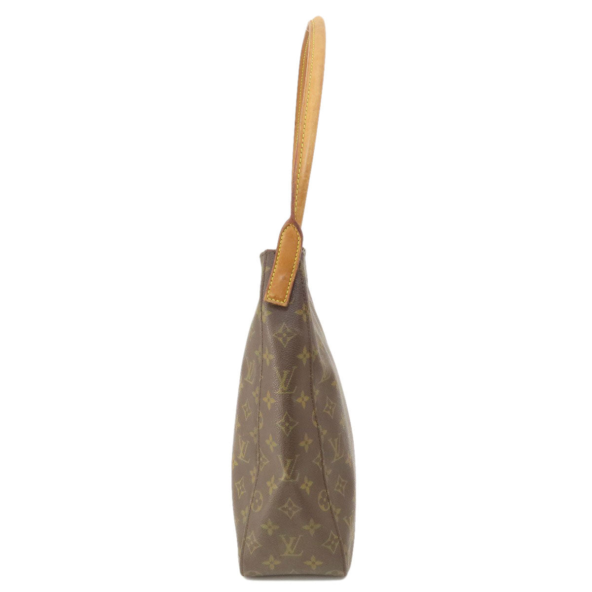 Louis Vuitton Tote Bag M51145 Monogram Canvas Brown Looping Gm Monogram Women Used Authentic