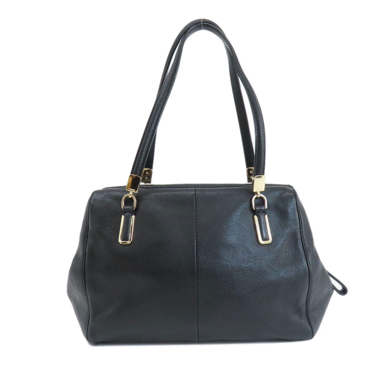 Coach Handbag 25169 Leather Black Logo 2 Way