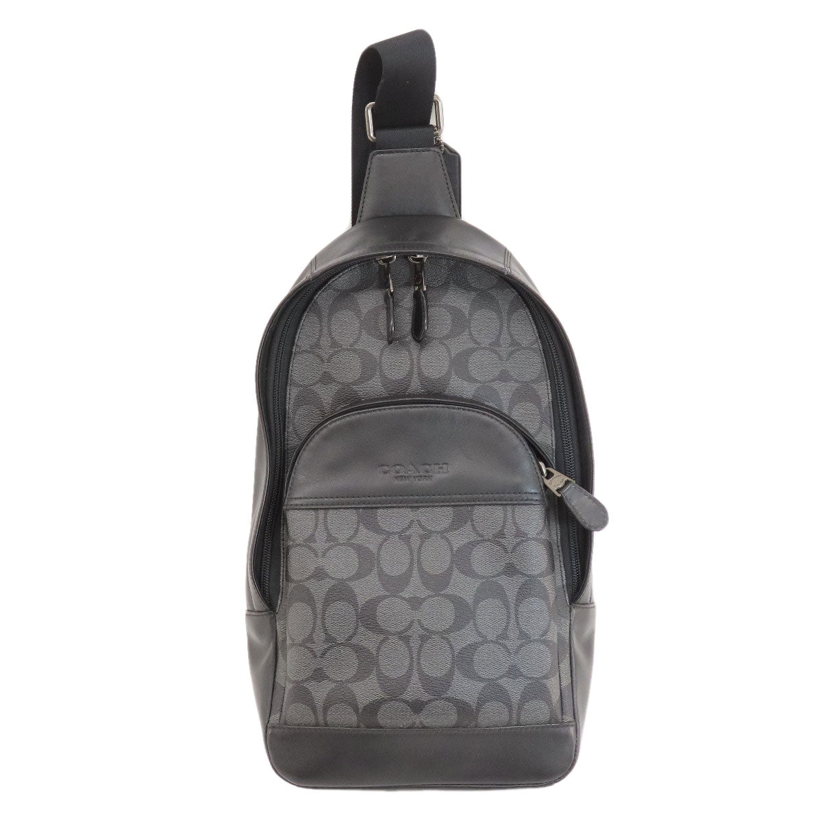 Coach Sling Bag F39942 Pvc Gray Signature