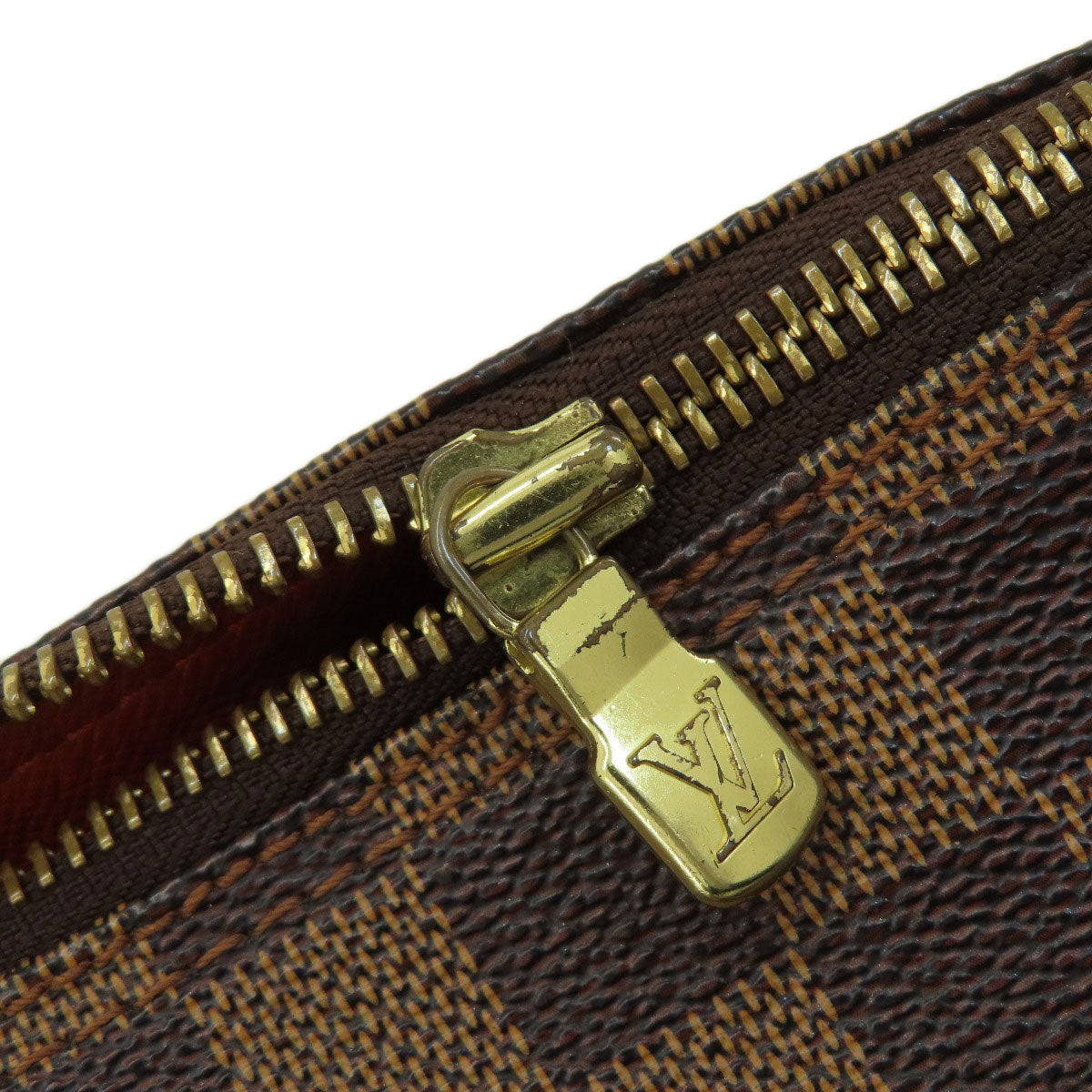 Louis Vuitton Tote Bag N51303 Damier Canvas Brown ƒpƒsƒˆƒ“30 Damier ƒgƒxƒk Women Used Authentic