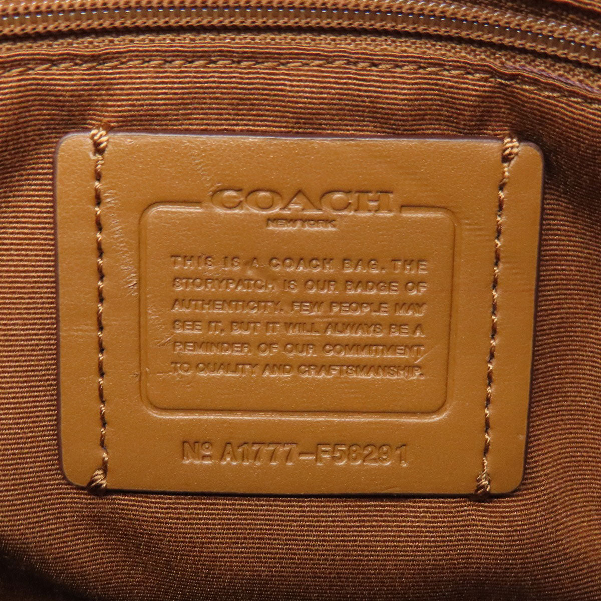 Coach Handbag F58291 Pvc Brown Signature 2 Way