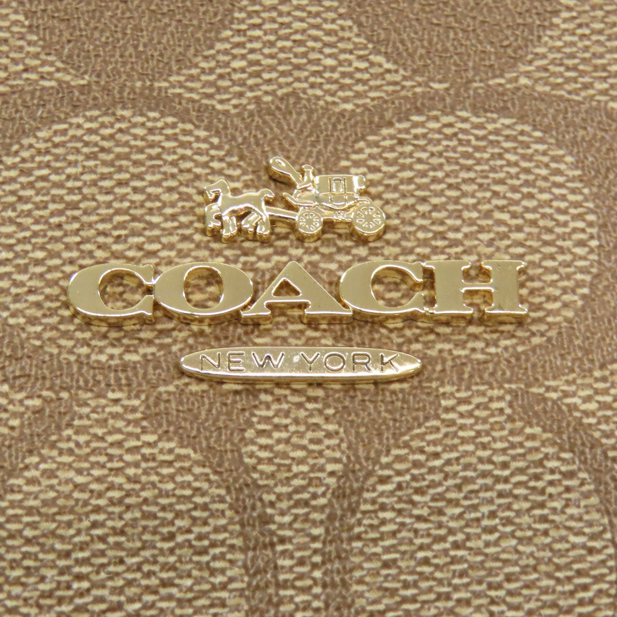 Coach Handbag F58291 Pvc Brown Signature 2 Way