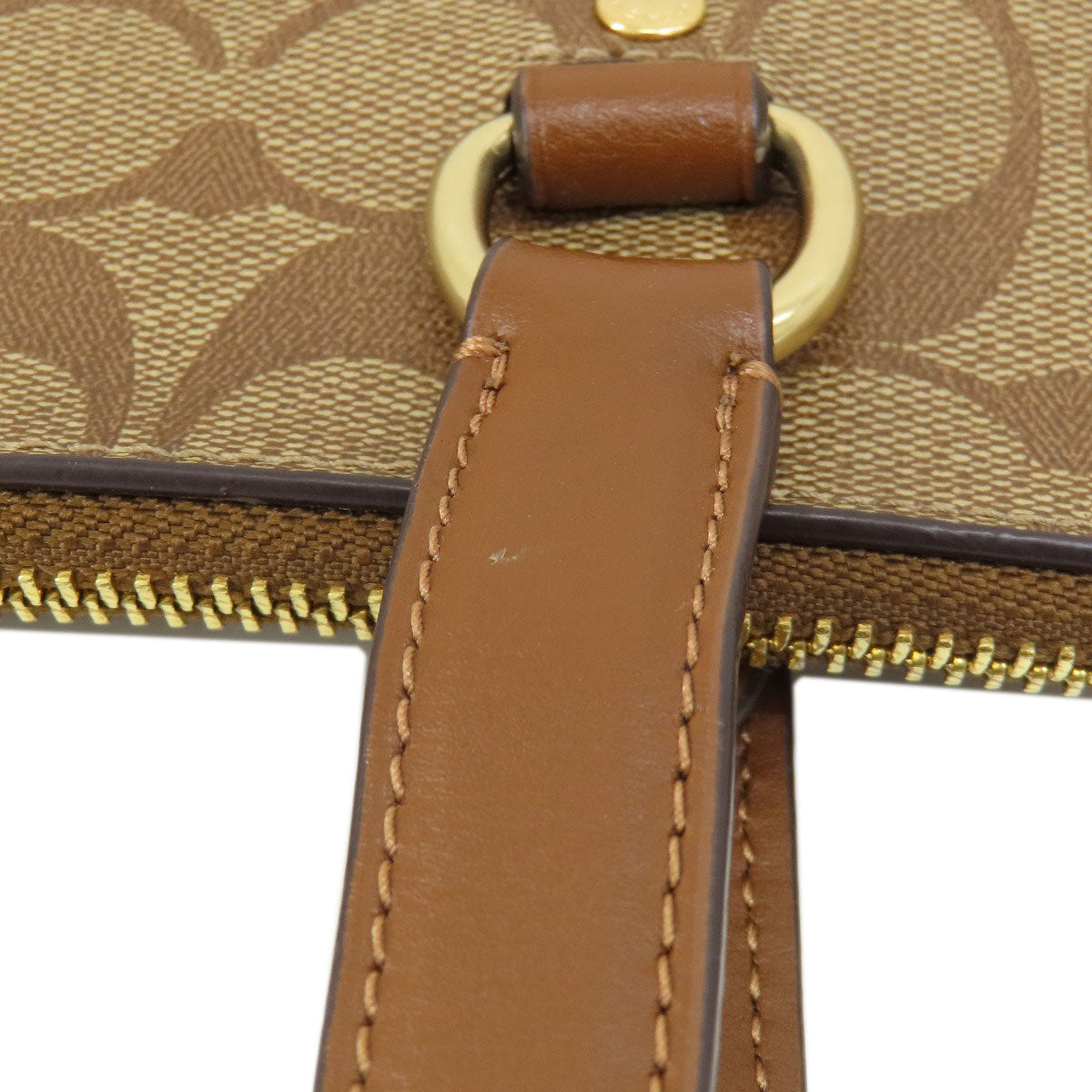 Coach Tote Bag F79609 Pvc Brown Signature