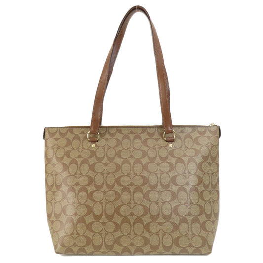 Coach Tote Bag F79609 Pvc Brown Signature