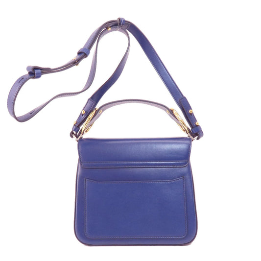 Chloe Shoulder Bag Leather Purple Chloe C Long Shoulder