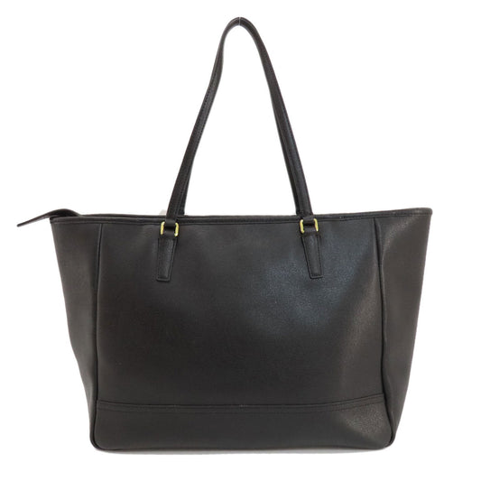 Coach Tote Bag 23576 Leather Black Logo