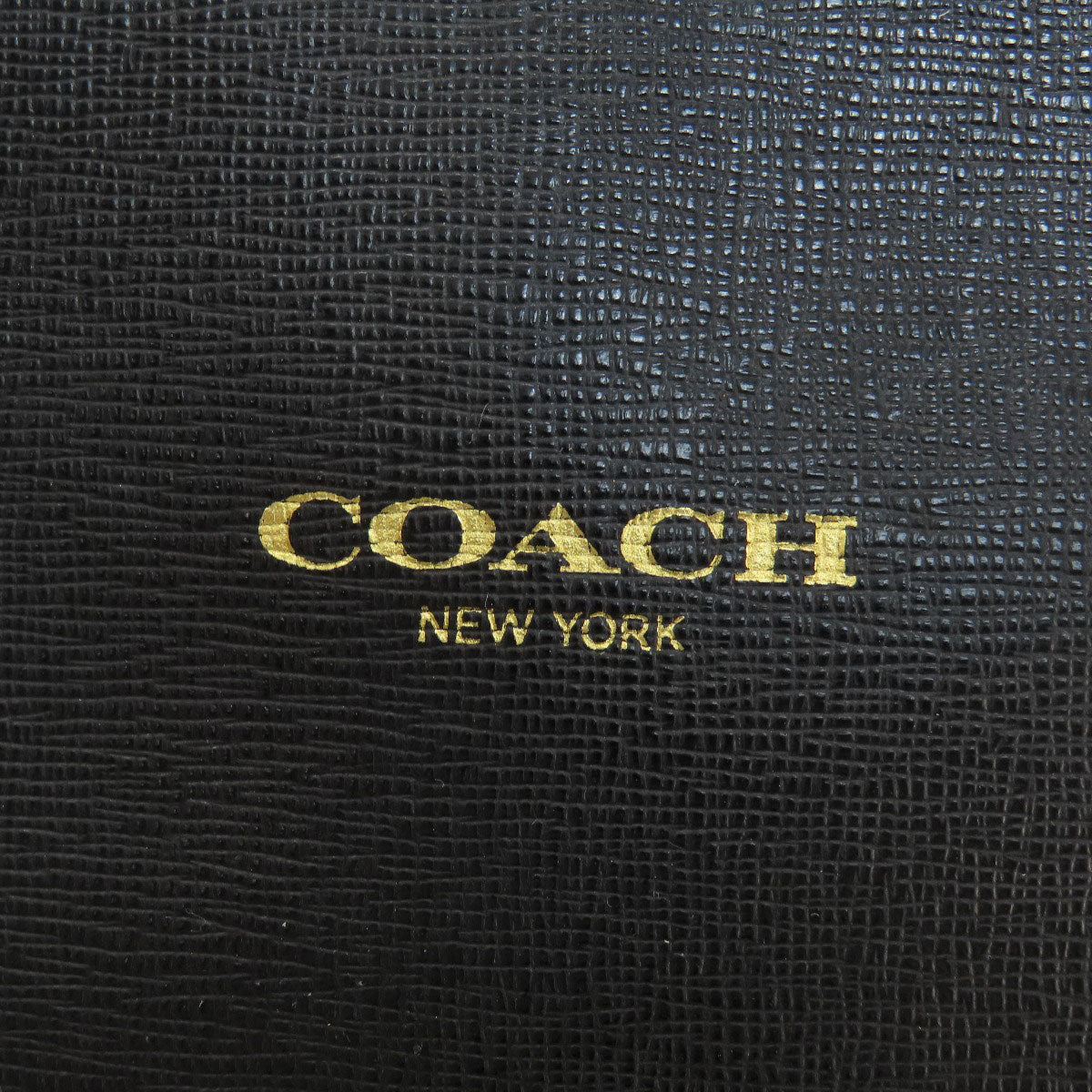 Coach Tote Bag 23576 Leather Black Logo