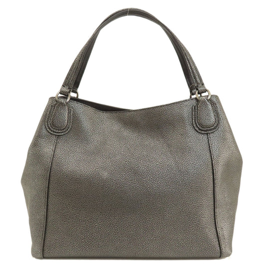 Coach Handbag 36101 Leather Gray 2 Way