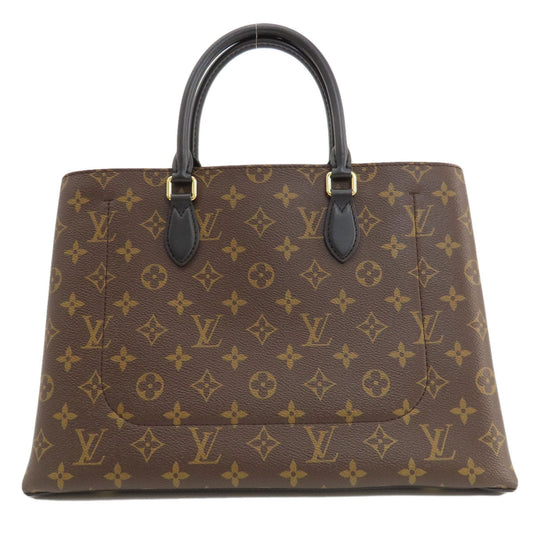 Louis Vuitton Tote Bag M43550 Monogram Canvas Brown Flower Tote Monogram Women Used Authentic