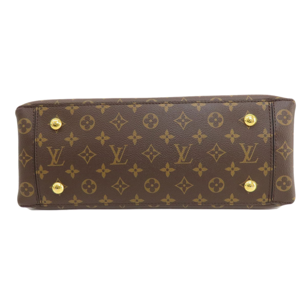 Louis Vuitton Tote Bag M43550 Monogram Canvas Brown Flower Tote Monogram Women Used Authentic