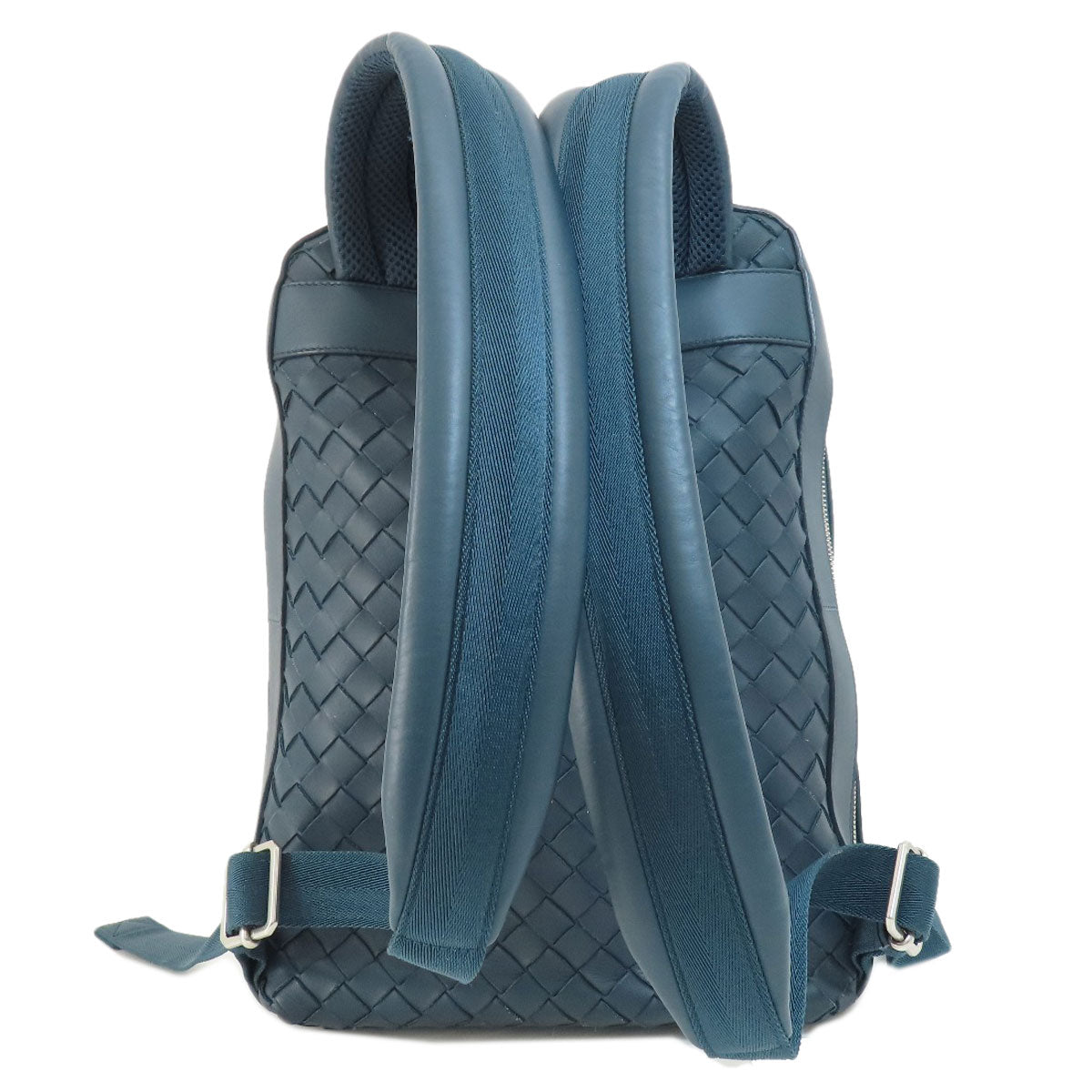 Bottegaveneta Backpack Calfskin Green Intrecciato