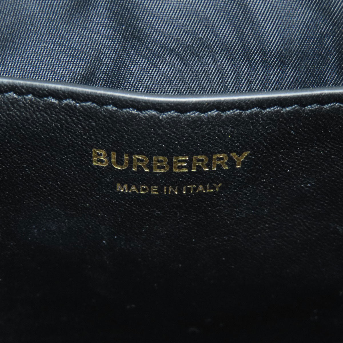 Burberry Backpack Calfskin Black Roller Women Used Authentic