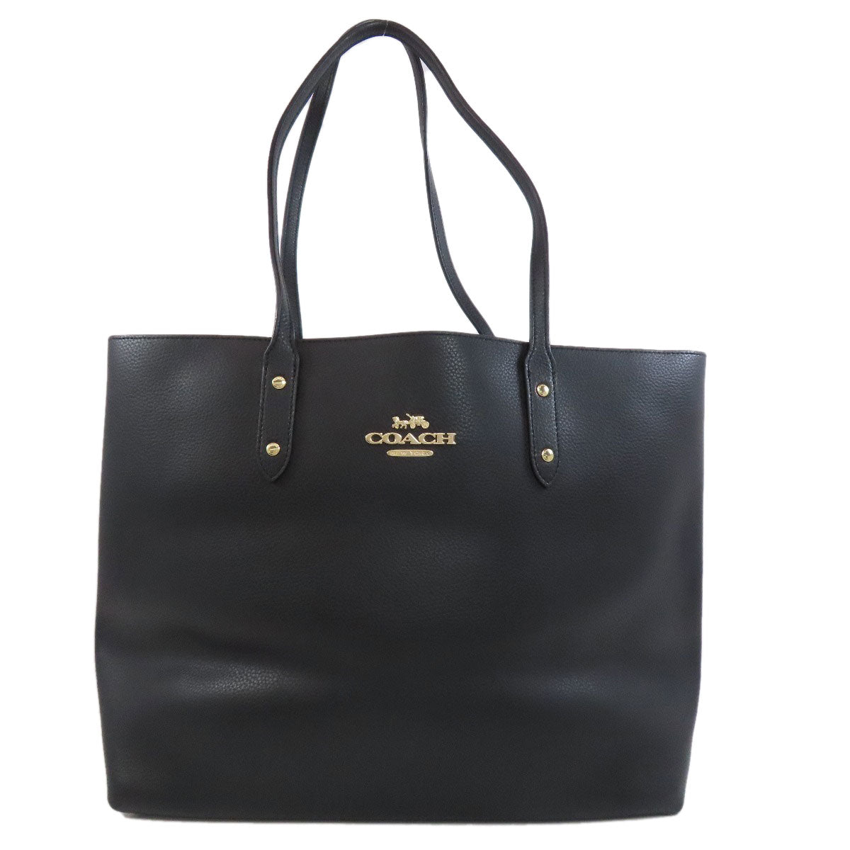 Coach Tote Bag ｆ72673 Leather Black Logo