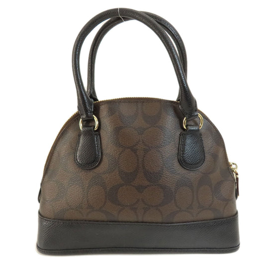 Coach Handbag F34083 Pvc Brown Signature 2 Way