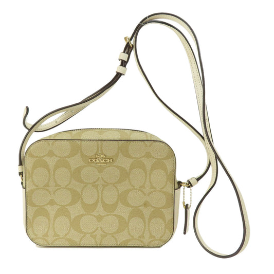 Coach Shoulder Bag 91677 Pvc White Signature