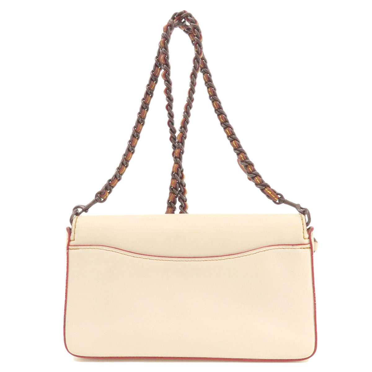 Coach Shoulder Bag 55149 Leather White Dinky Crossbody