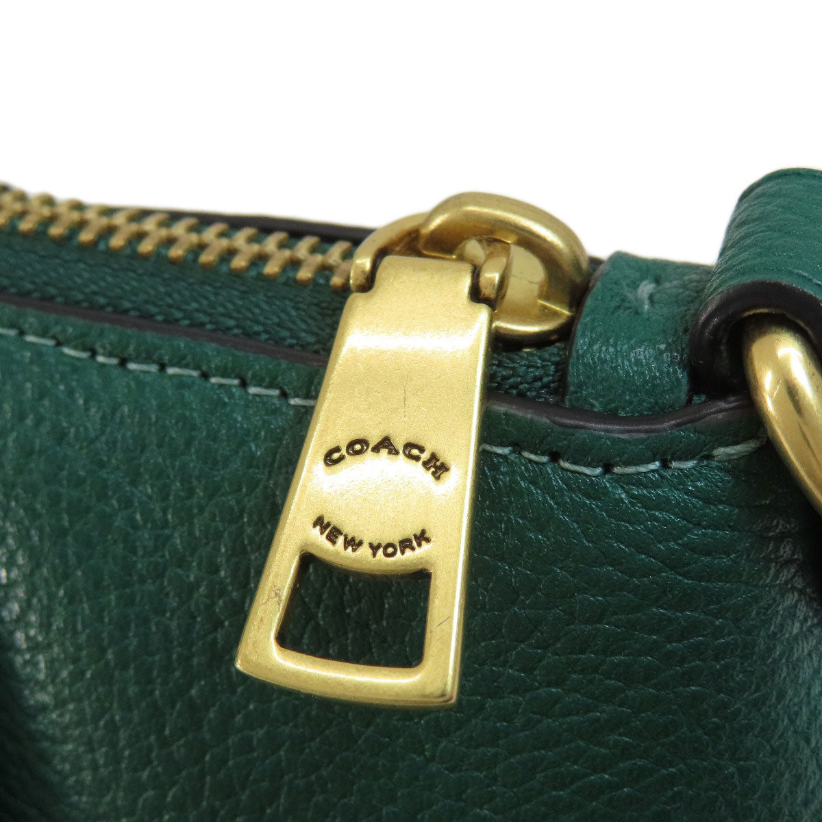 Coach Handbag 79316 Leather Green 2 Way