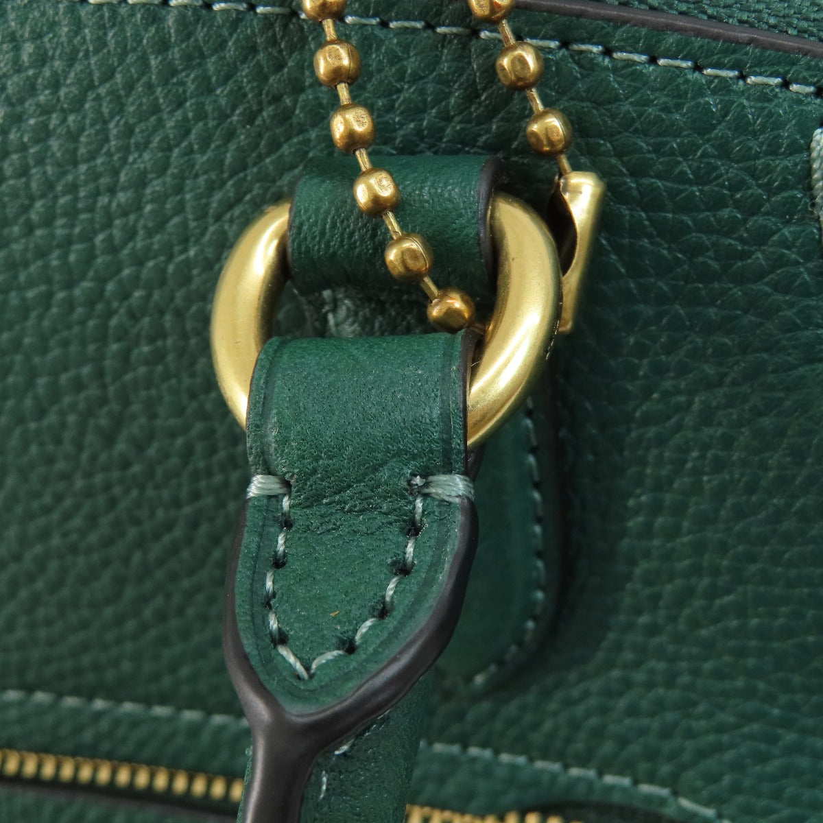 Coach Handbag 79316 Leather Green 2 Way