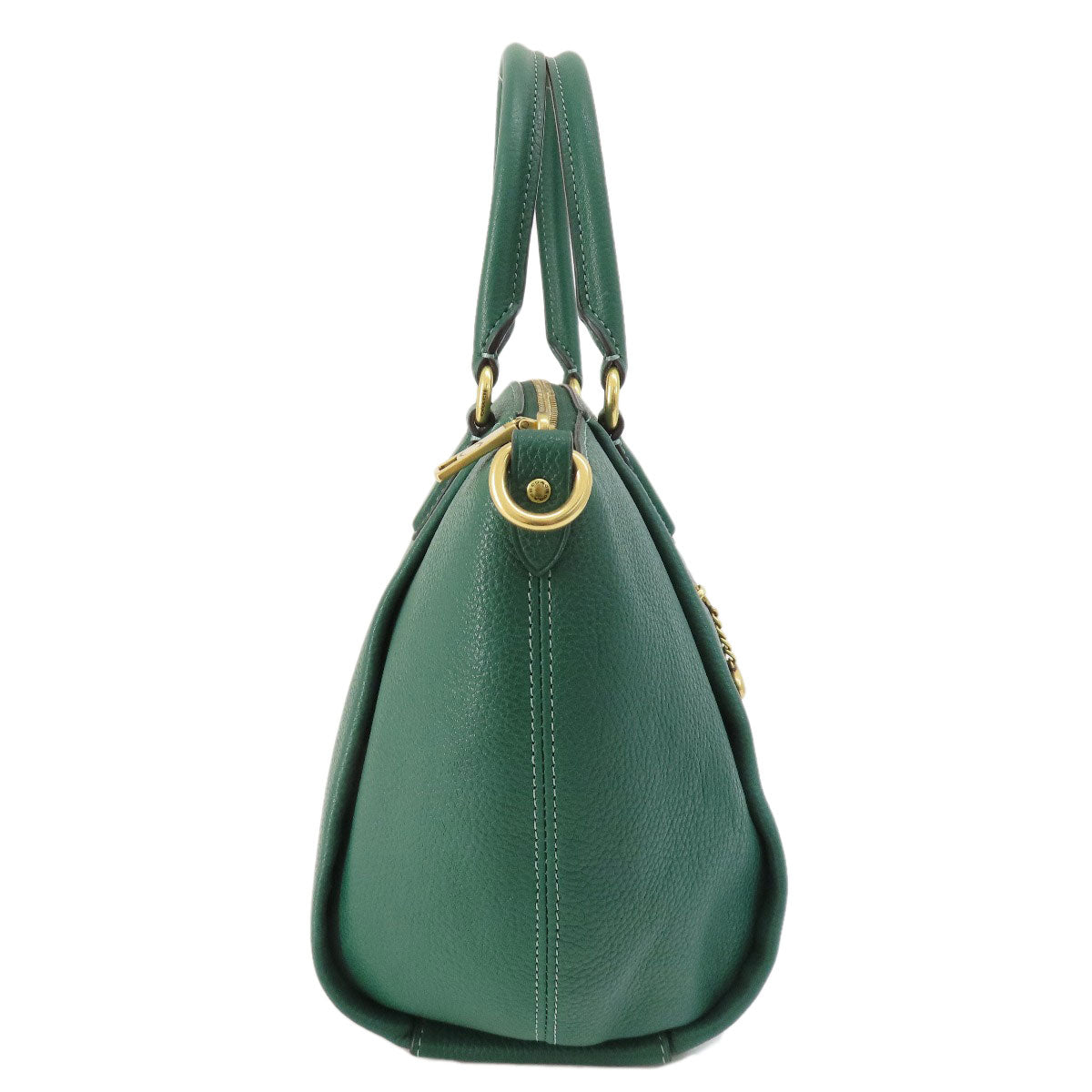 Coach Handbag 79316 Leather Green 2 Way