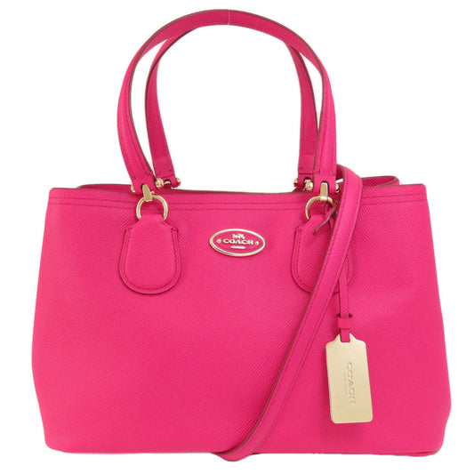 Coach Handbag 34563 Leather Pink 2 Way