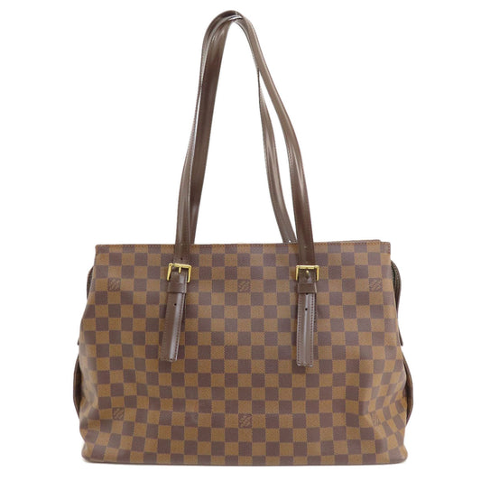 Louis Vuitton Tote Bag N51119 Damier Canvas Brown Chelsea Damier Ebene Women Used Authentic