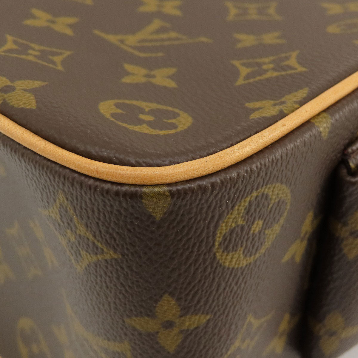 Louis Vuitton Tote Bag M51162 Monogram Canvas Brown Multiply Cit Monogram Women Used Authentic