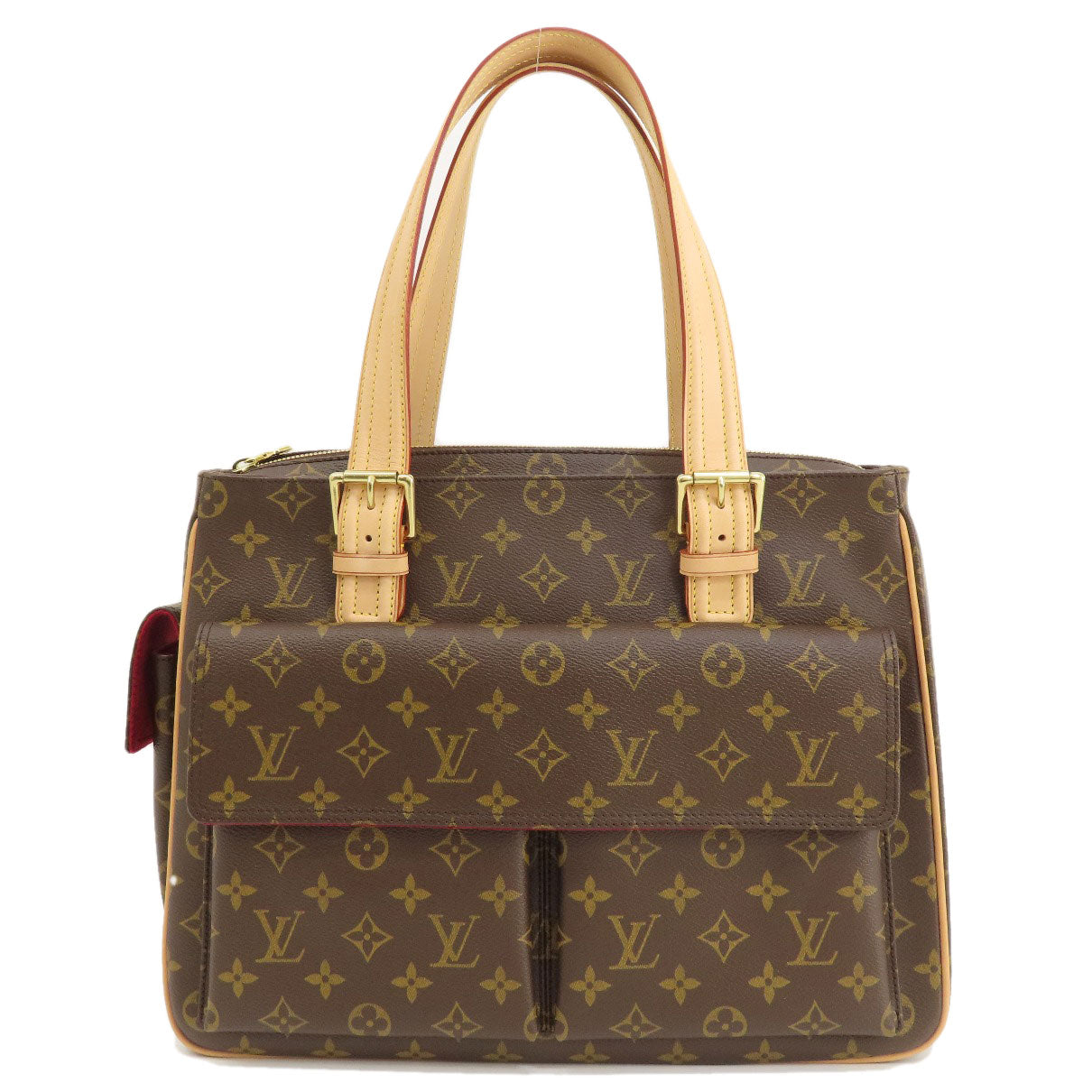 Louis Vuitton Tote Bag M51162 Monogram Canvas Brown Multiply Cit Monogram Women Used Authentic