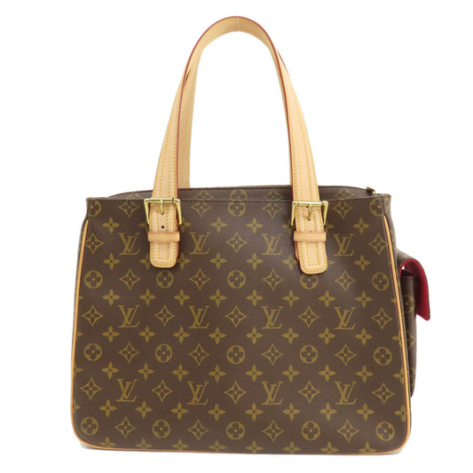 Louis Vuitton Tote Bag M51162 Monogram Canvas Brown Multiply Cit Monogram Women Used Authentic