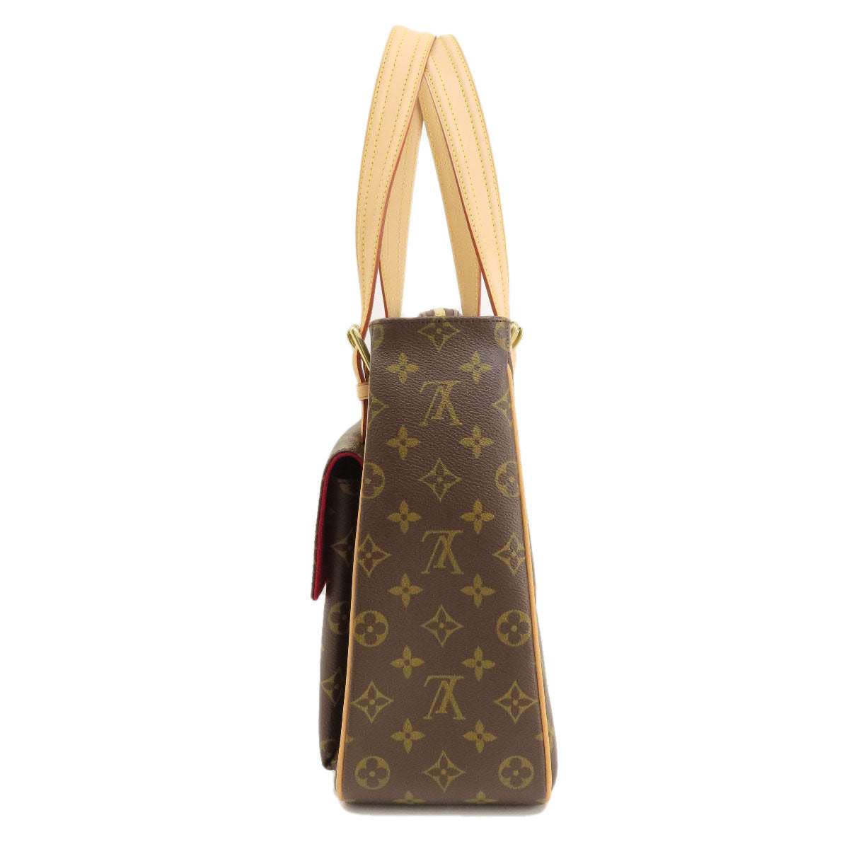 Louis Vuitton Tote Bag M51162 Monogram Canvas Brown Multiply Cit Monogram Women Used Authentic