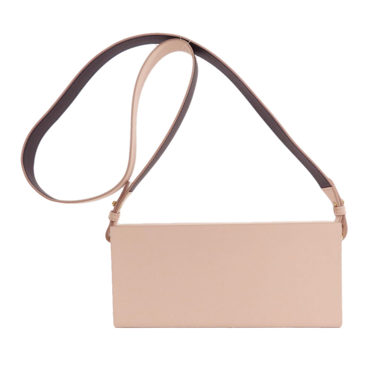 Fendi Shoulder Bag Calfskin Pink Logo Box Shoulder