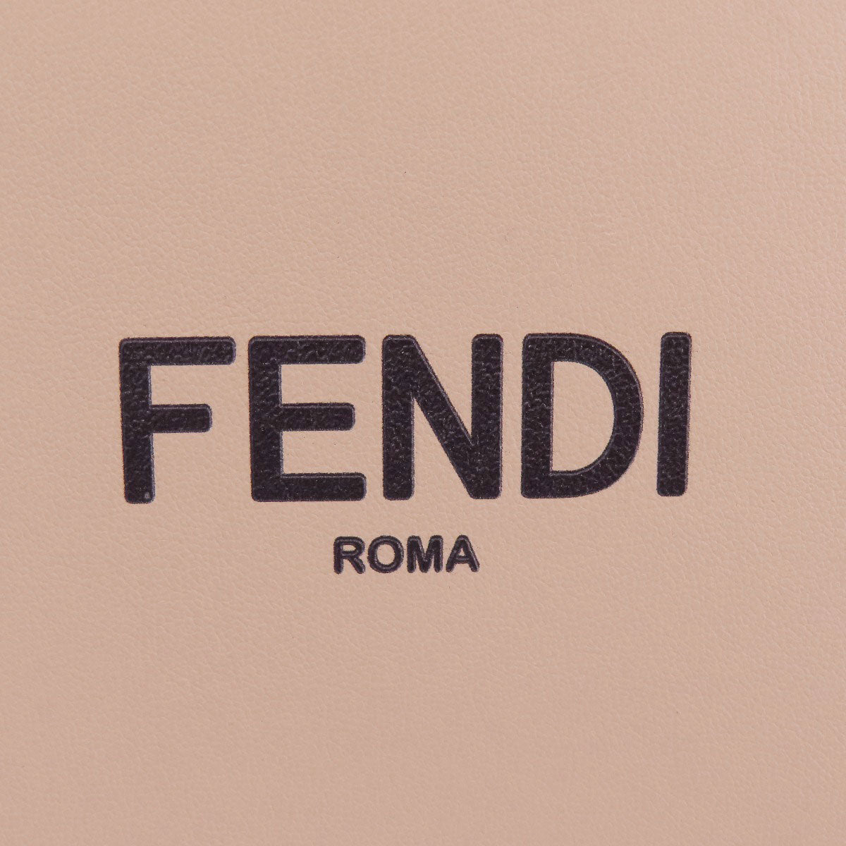 Fendi Shoulder Bag Calfskin Pink Logo Box Shoulder