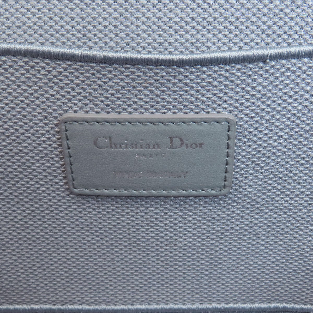 Christian Dior Handbag Canvas Gray Lady Dee Lite Vanity Women Used Authentic