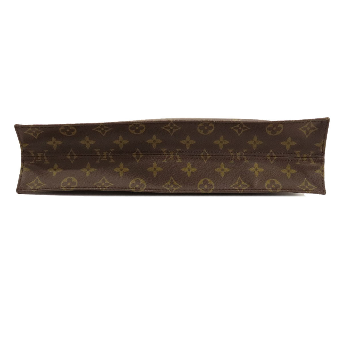 Louis Vuitton Tote Bag M51140 Monogram Canvas Brown Sac Plat Monogram Women Used Authentic