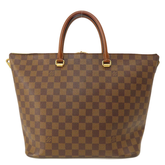 Louis Vuitton Tote Bag N63169 Damier Canvas Brown Belmont Damier Ebene Women Used Authentic