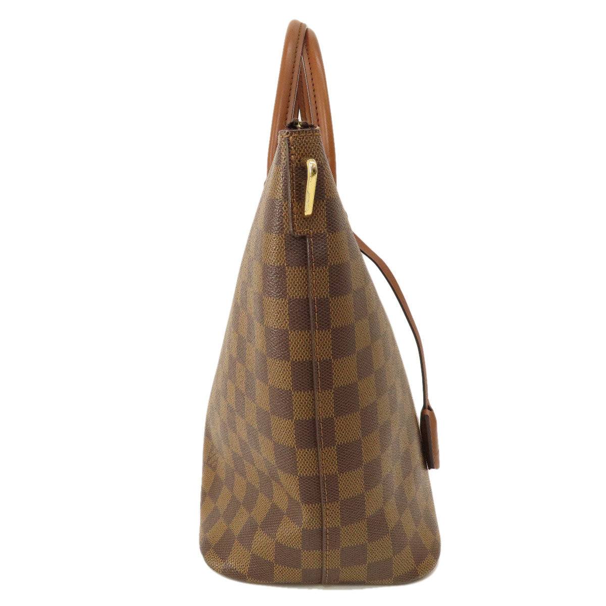 Louis Vuitton Tote Bag N63169 Damier Canvas Brown Belmont Damier Ebene Women Used Authentic