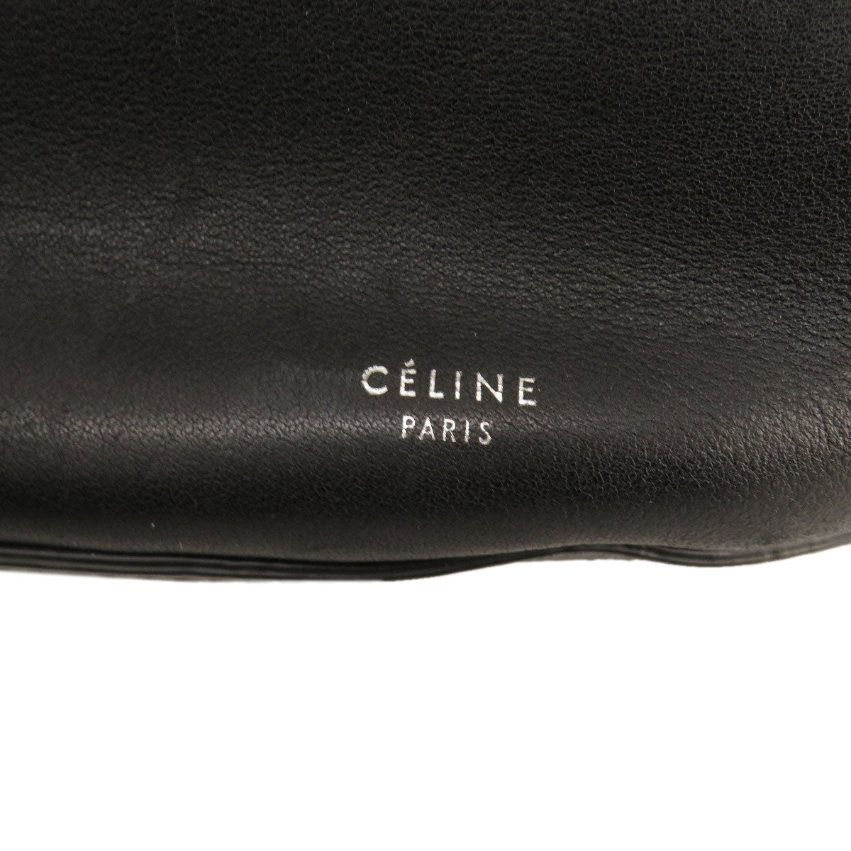 Celine Shoulder Bag Calfskin Black Big Bag Bucket